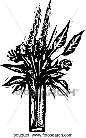 Bouquet View Large Clip Art Graphic Clip Art - Bouquet. Fotosearch