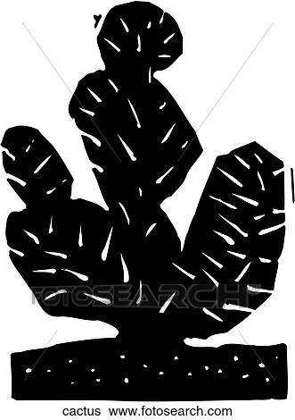 Cactus View Large Clip Art Graphic Clip Art - Cactus. Fotosearch