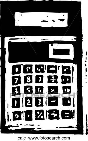 Clipart - Calculator. Fotosearch