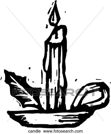 Candle View Large Clip Art Graphic Clipart - Candle. Fotosearch