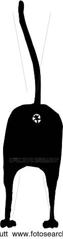 Cat Butt View Large Clip Art Graphic Clip Art - Cat Butt. Fotosearch