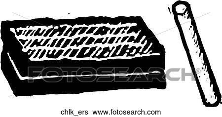 Clip Art - Chalk & Eraser. Fotosearch