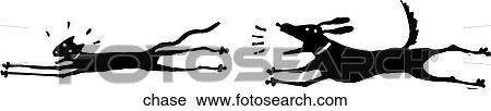 Clipart - Chase. Fotosearch
