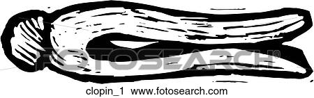 Clipart - Clothespin 1. Fotosearch