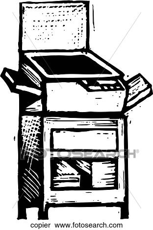 Copier View Large Clip Art Graphic Clipart - Copier. Fotosearch