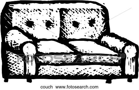 Clipart - Couch. Fotosearch