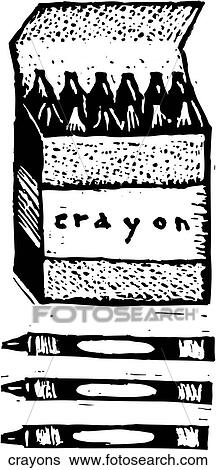 Clip Art - Crayons. Fotosearch
