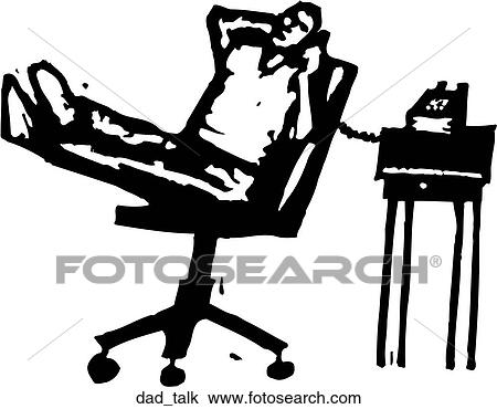 Clipart - Dad Talk. Fotosearch
