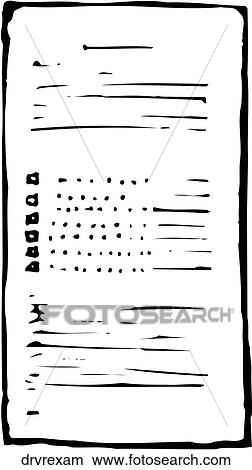 Clipart - Driver's Exam. Fotosearch