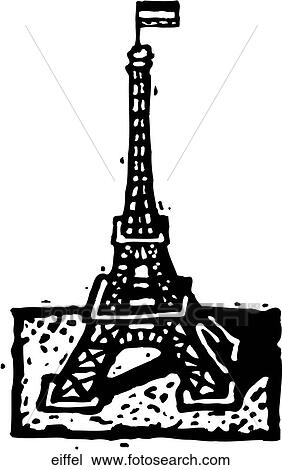 Clipart - Eiffel Tower. Fotosearch