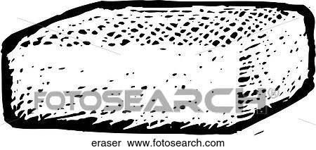 Clipart - Eraser. Fotosearch