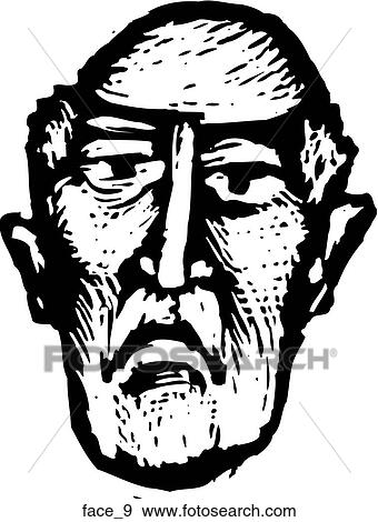 Clip Art - Face 9. Fotosearch
