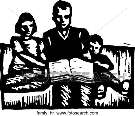 Clipart - Family Hour. Fotosearch