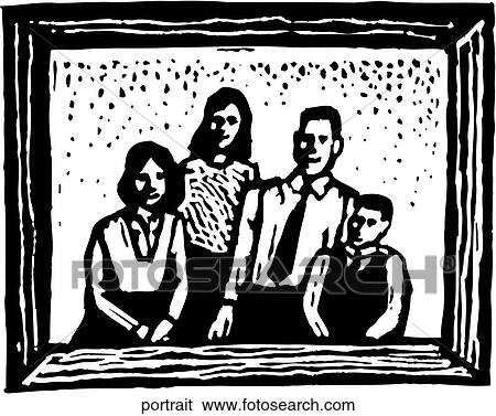 Clip Art - Family Portrait. Fotosearch