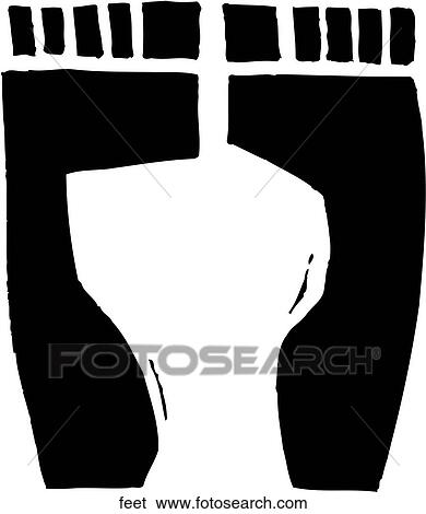 Clip Art - Feet. Fotosearch