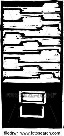 File Drawer View Large Clip Art Graphic Clipart - File Drawer. Fotosearch