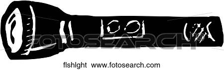 Clip Art - Flashlight. Fotosearch