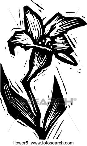 Clipart - Flower 5. Fotosearch