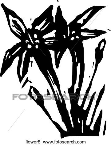 Clip Art - Flower 8. Fotosearch