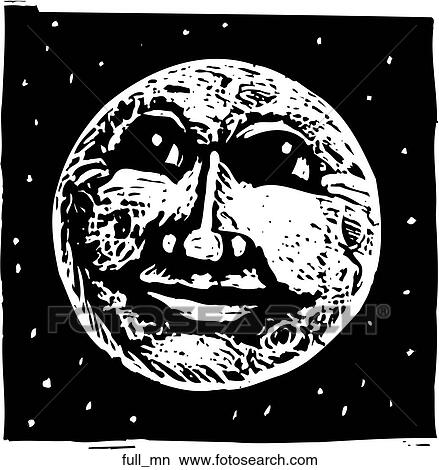 Clipart - Full Moon. Fotosearch
