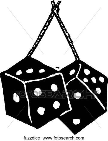 Clipart - Fuzzy Dice. Fotosearch