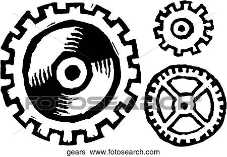 Clip Art - Gears. Fotosearch