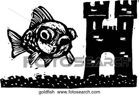 Clipart - Goldfish. Fotosearch