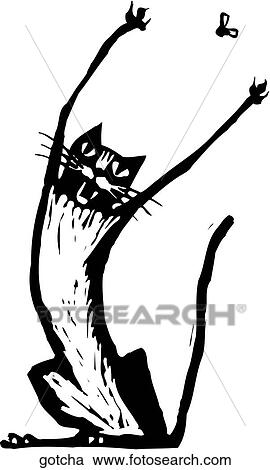 Clipart - Gotcha. Fotosearch