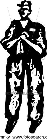 Clip Art - Grease Monkey. Fotosearch