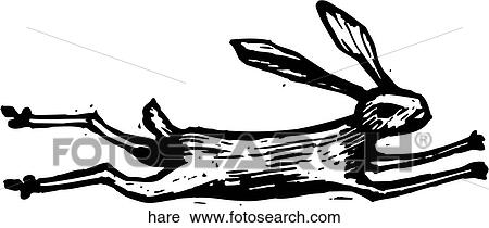 Hare View Large Clip Art Graphic Clipart - Hare. Fotosearch