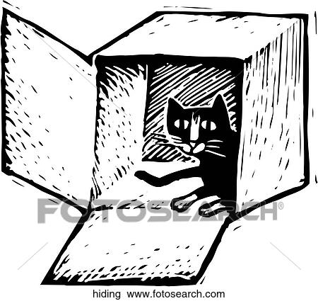 Clipart - Hiding. Fotosearch