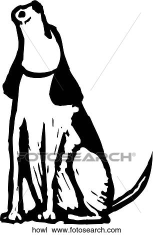 Howl View Large Clip Art Graphic Clipart - Howl. Fotosearch