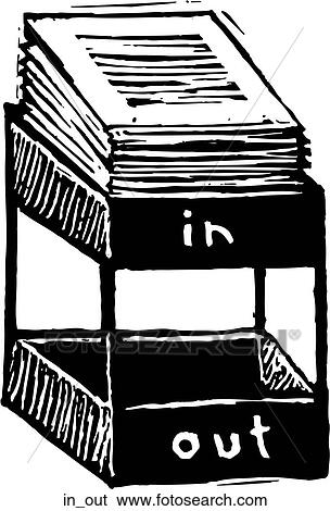 Clip Art - In/Out. Fotosearch