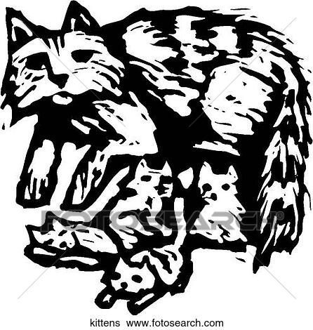 Clip Art - Kittens. Fotosearch