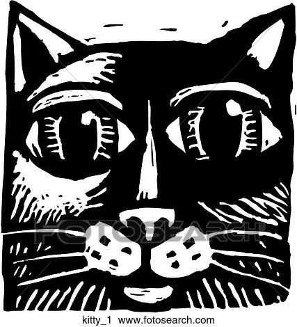 Kitty 1 View Large Clip Art Graphic Clipart - Kitty 1. Fotosearch
