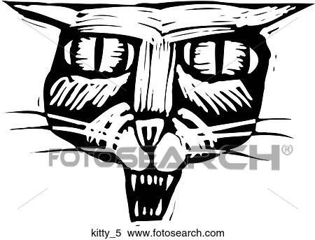 Kitty 5 View Large Clip Art Graphic Clipart - Kitty 5. Fotosearch