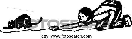 Clip Art - Kitty. Fotosearch