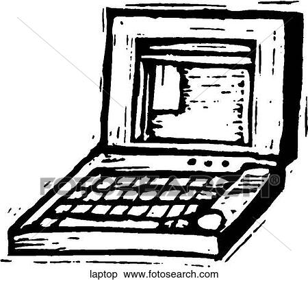 Clipart - Laptop. Fotosearch