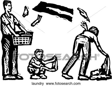 Clip Art - Laundry. Fotosearch