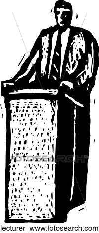 Clipart - Lecturer. Fotosearch