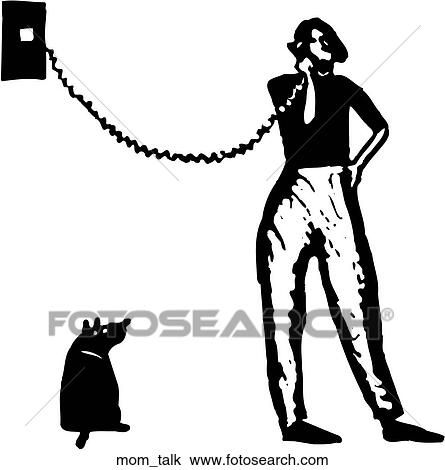Mom Talk View Large Clip Art Graphic Clipart - Mom Talk. Fotosearch