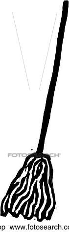 Clipart - Mop. Fotosearch