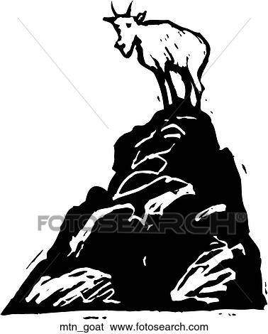 Mountain Goad View Large Clip Art Graphic Clip Art - Mountain Goad. Fotosearch