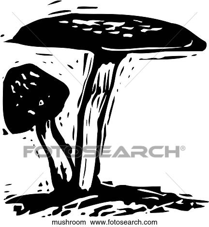 Clipart - Mushroom. Fotosearch