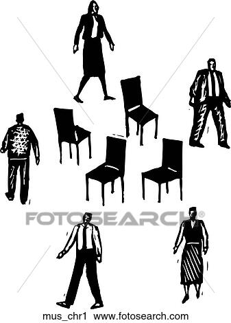 Musical Chairs 1 Clipart Mus Chr1 Fotosearch
