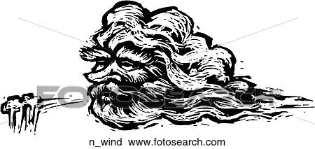 North Wind View Large Clip Art Graphic Clipart - North Wind. Fotosearch