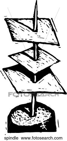 Clipart - Note Spindle. Fotosearch