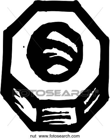 Nut View Large Clip Art Graphic Clip Art - Nut. Fotosearch