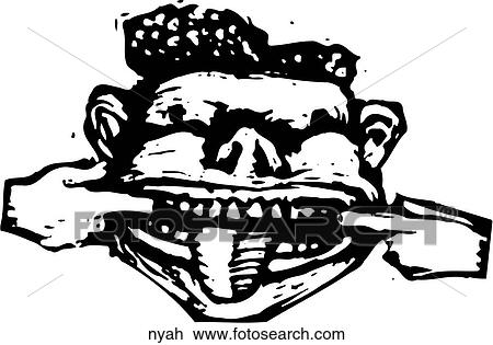 Clipart - Nyah!. Fotosearch
