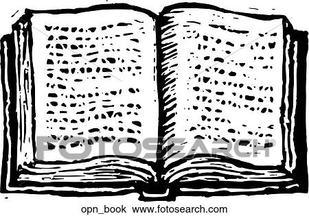 Clipart - Open Book. Fotosearch